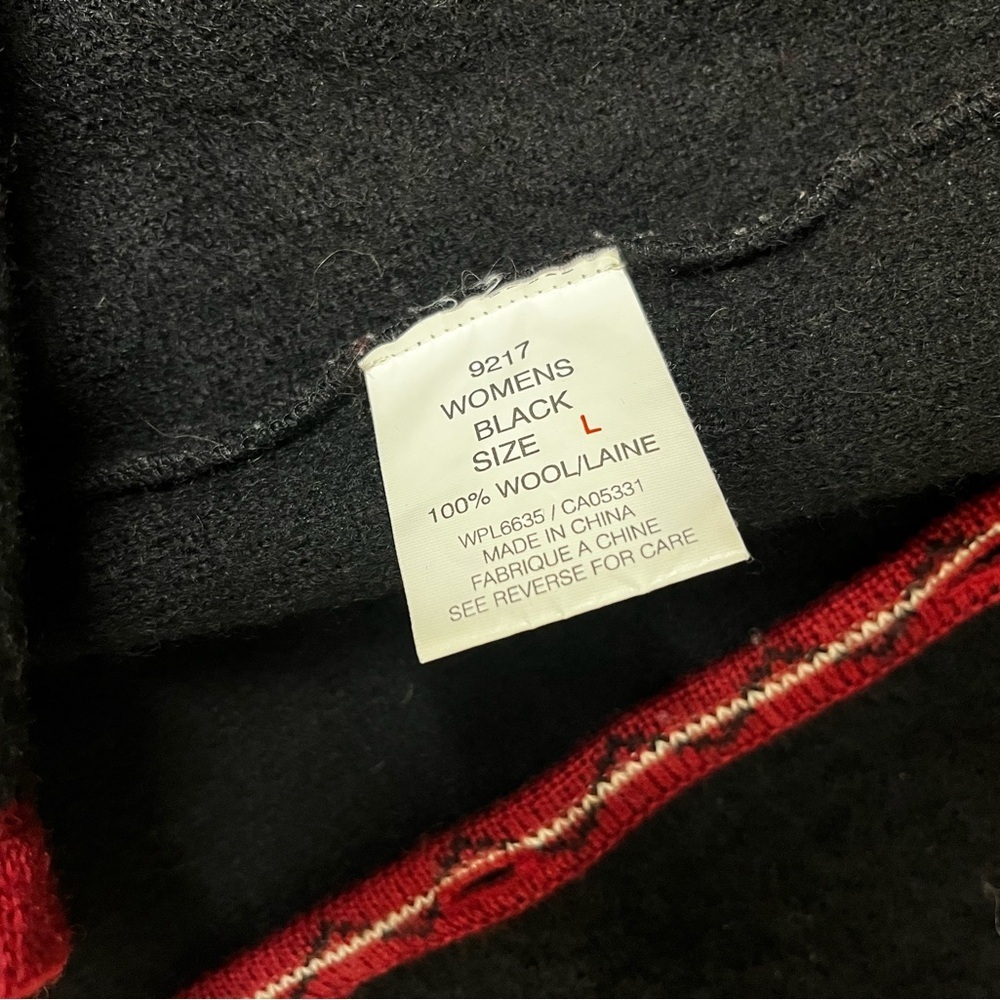 Vintage 90s Woolrich Winter Holiday Snowflake Christmas Picture Knit Vest Size L - Picture 4 of 7